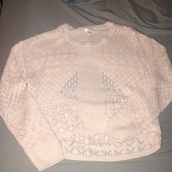 Light pink knit long sleeves - Picture 1 of 3